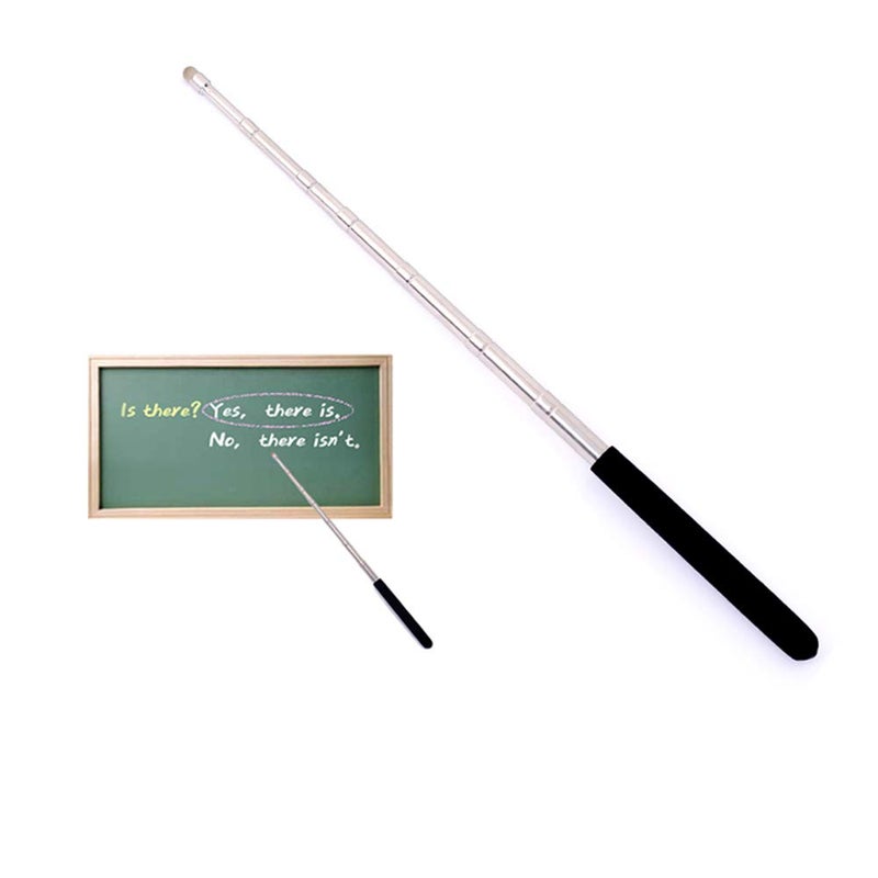 HOYUJI Telescopic Teacher Pointer, Teaching Pointer, Expandable whiteboard Pointer, with capacitive Screen Handwriting Function, Teacher Coach Presenter Pointer, Extended to 39 inches (Black) - Image 1